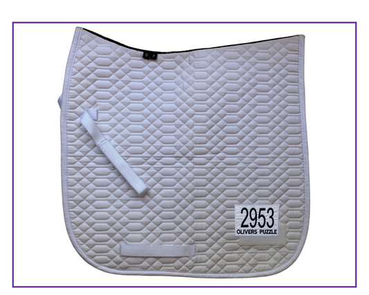 EA Dressage number and name badge with velcro