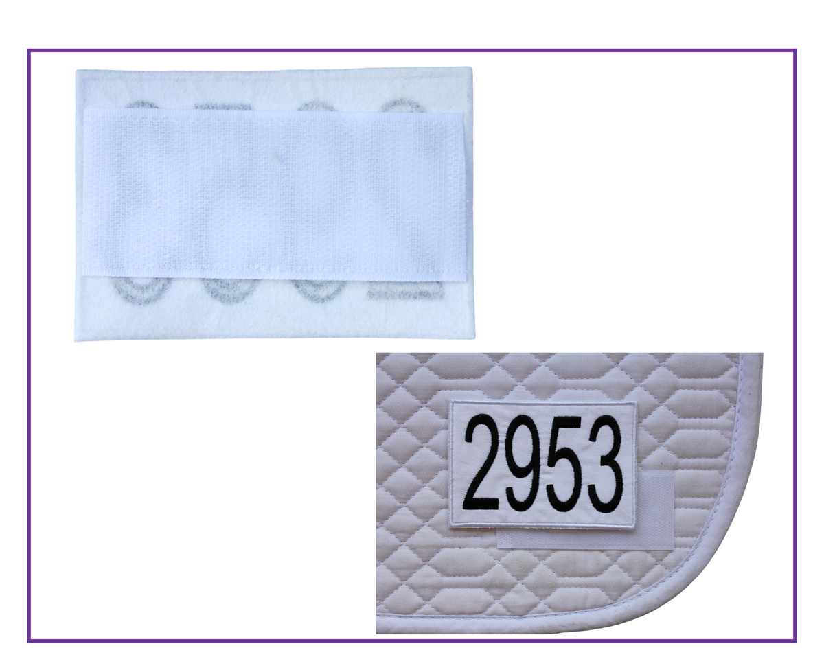 EA Dressage number badge with velcro