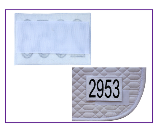 EA Dressage number badge with velcro