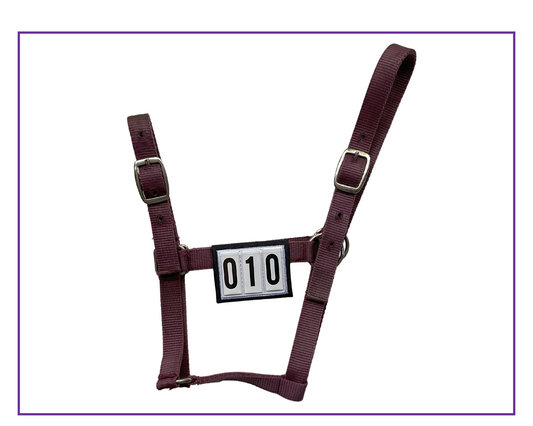 *Eventing Halter Wraps Black 3 Number tabs