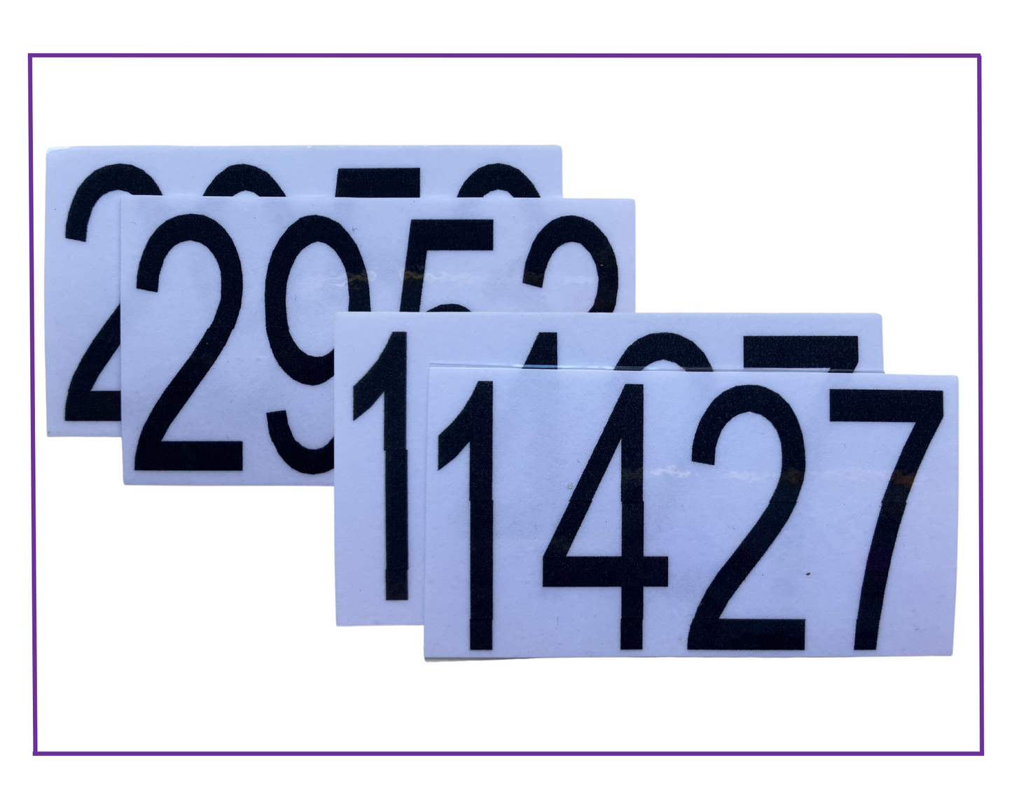 laminated number inserts