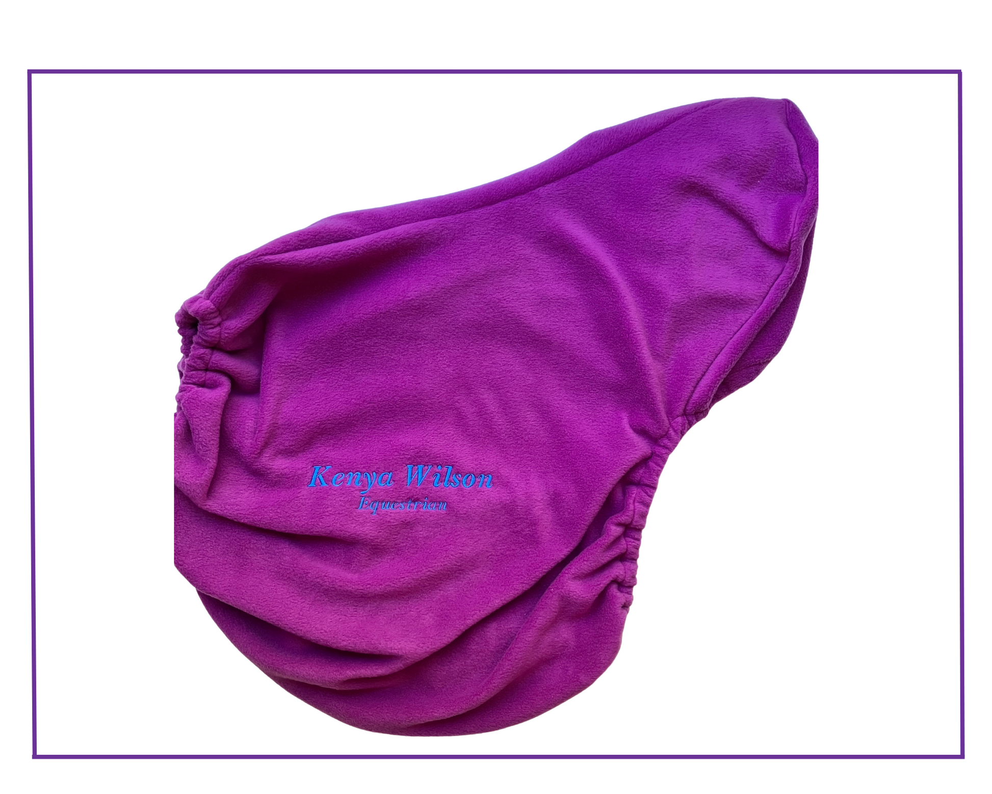 fleece saddle cover with your name