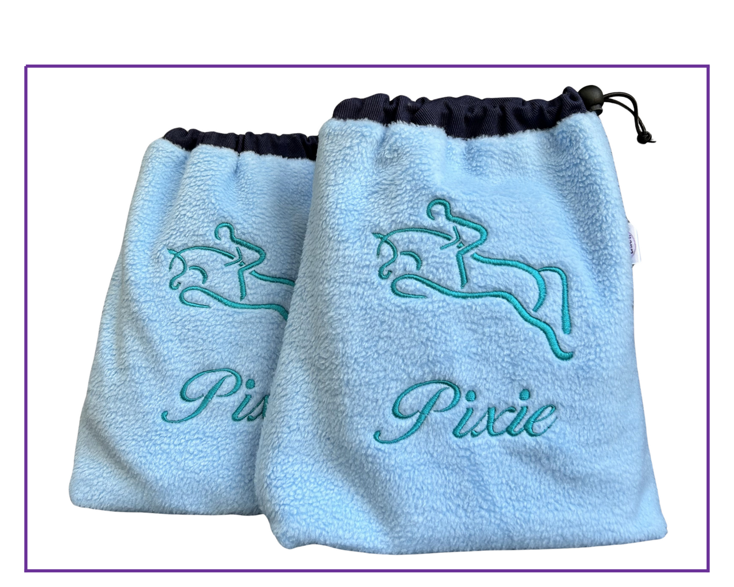 Stirrup Covers Embroidered Design & Name