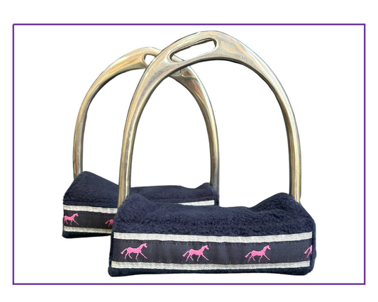 *Stirrup Wraps with Pink Horse Trim