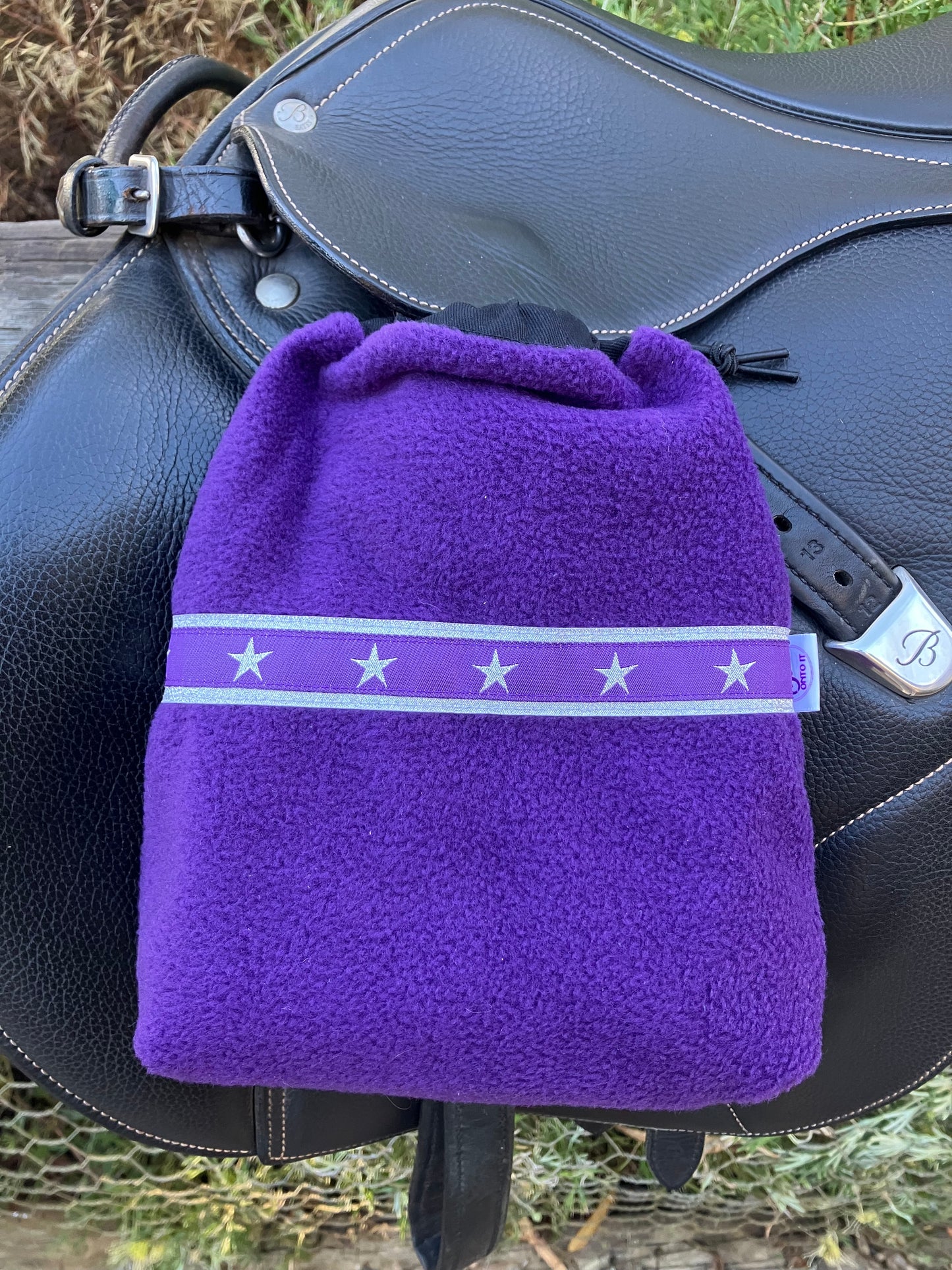 Purple Fleece with Purple star trim and black lining limited trim